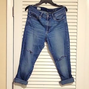 Gap True Skinny cuffed jeans sz 31 Short